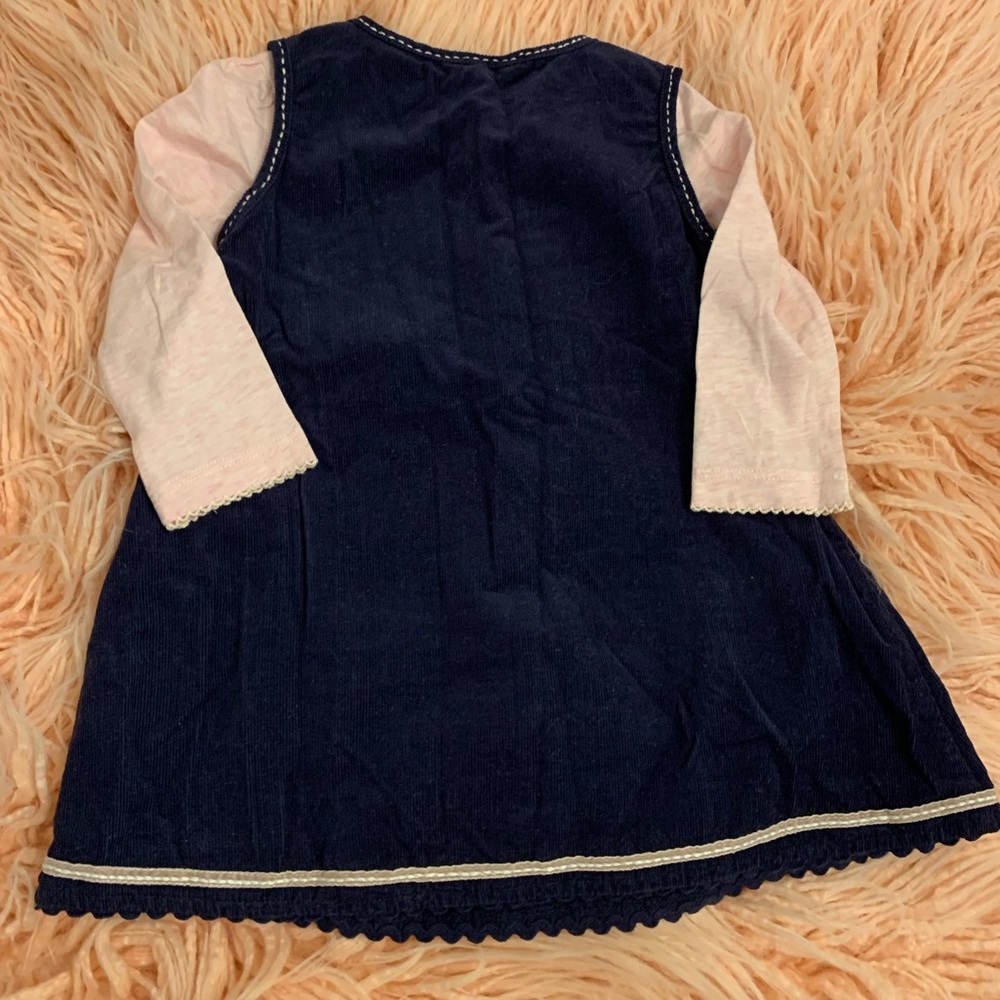 Monsoon Baby Girls Corduroy Dress w Matching Shirt - Picture 4 of 6